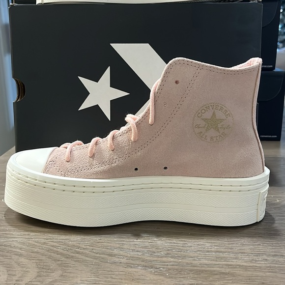 NWT Converse Chuck Taylor All Star Modern Lift Platform Mono Suede - A04663C - Picture 3 of 11